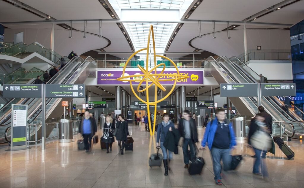 Terminal 2 arrivals at dublin airport