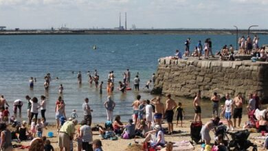 Sunny weather in Dublin