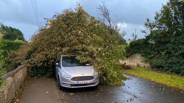 Windy weather in Ireland