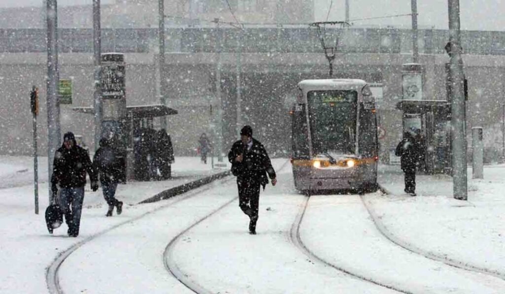 Snow in Dublin